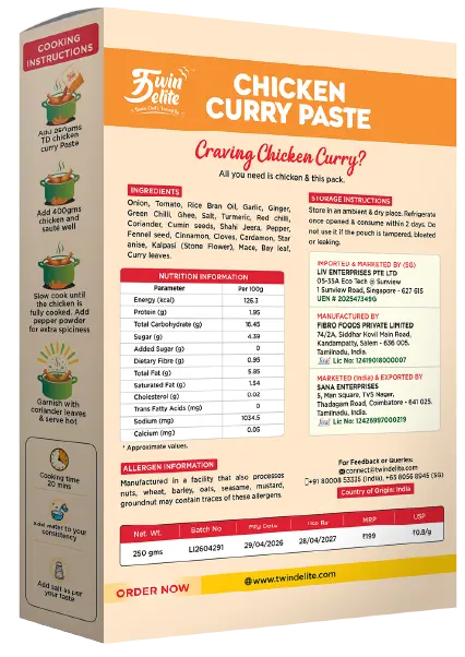 Chicken Curry Paste 250 Gram - Image 2